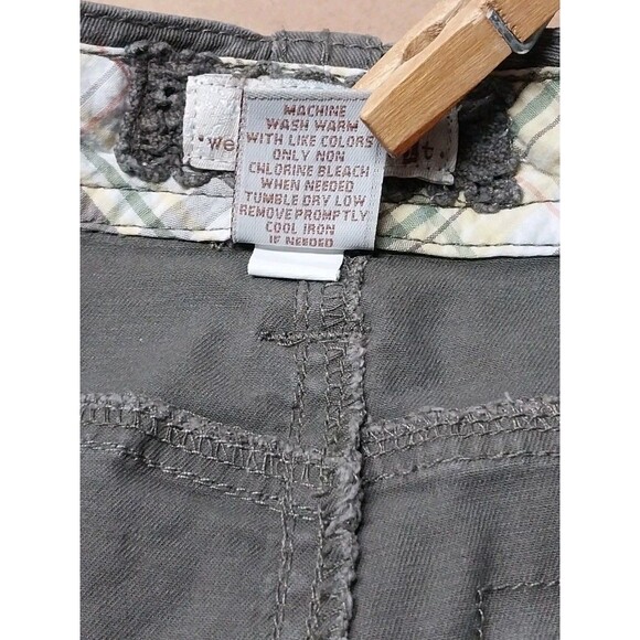 SO Juniors Womens Size 7 Capri Pants Khaki Brown Wear It Declare It Cute Comfy - Picture 4 of 13